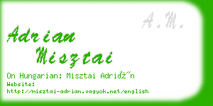 adrian misztai business card